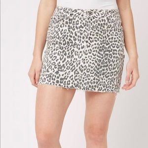 PISTOLA CHEETAH DENIM SKIRT
